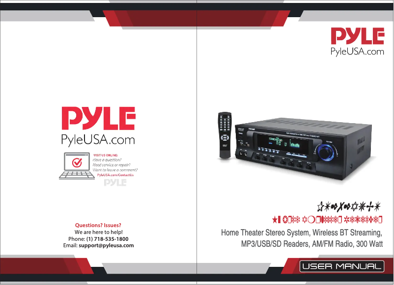 Página 1 del manual Manual de usuario Pyle PT272AUBT