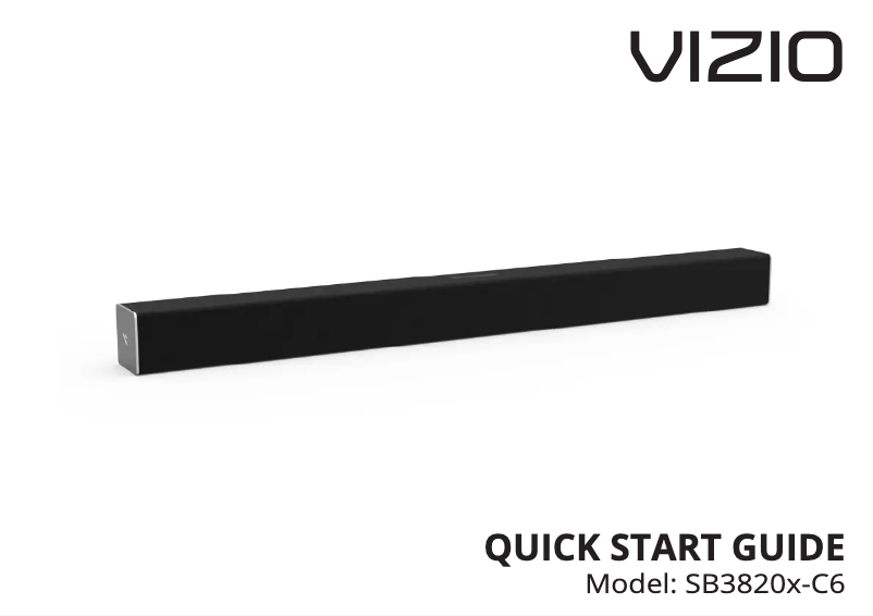 Image de la première page du manuel de l'appareil SB3820x-C6