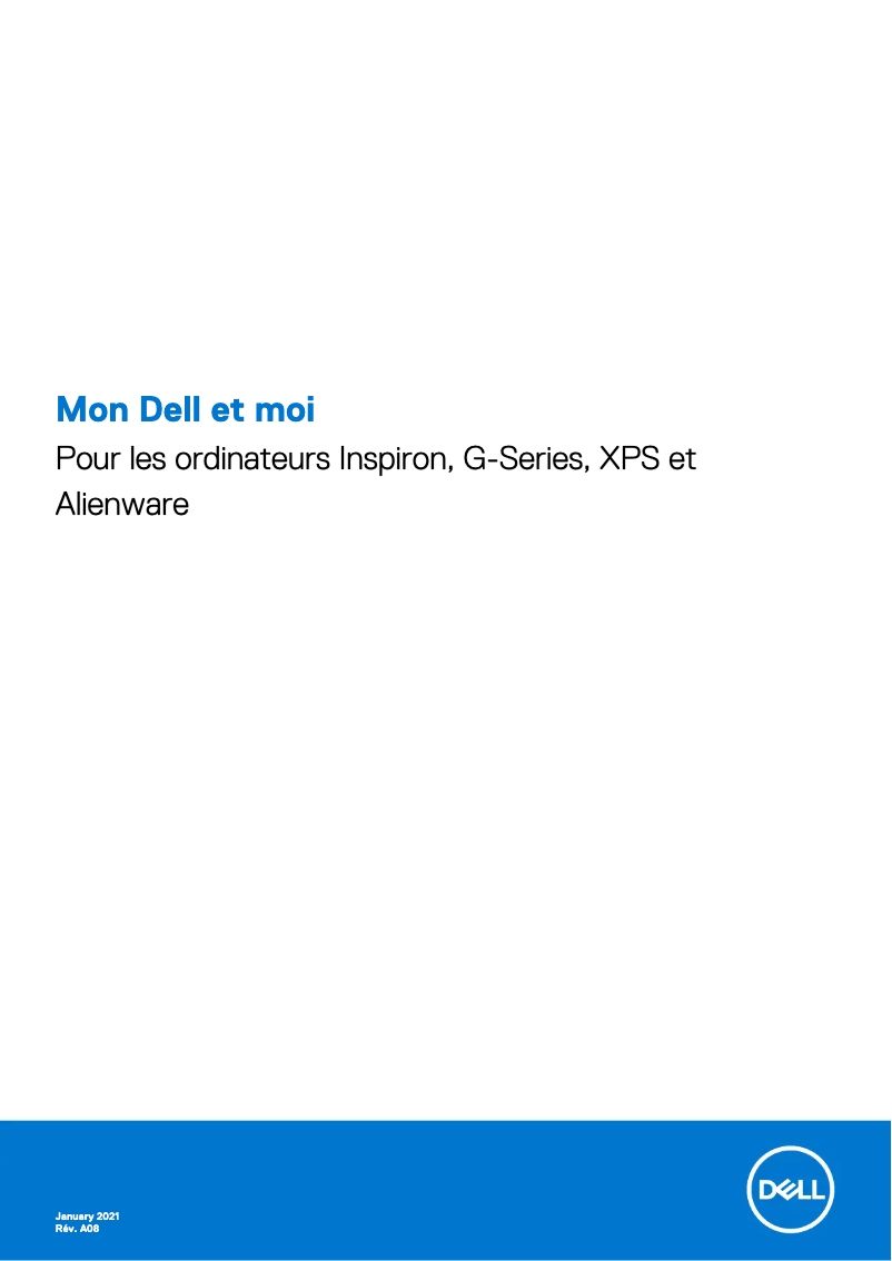 Page 1 de la notice Manuel utilisateur Dell XPS 13 9310