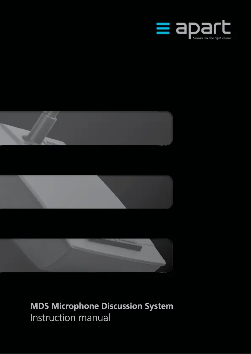 Page 1 de la notice Manuel utilisateur APart MDS.DEL