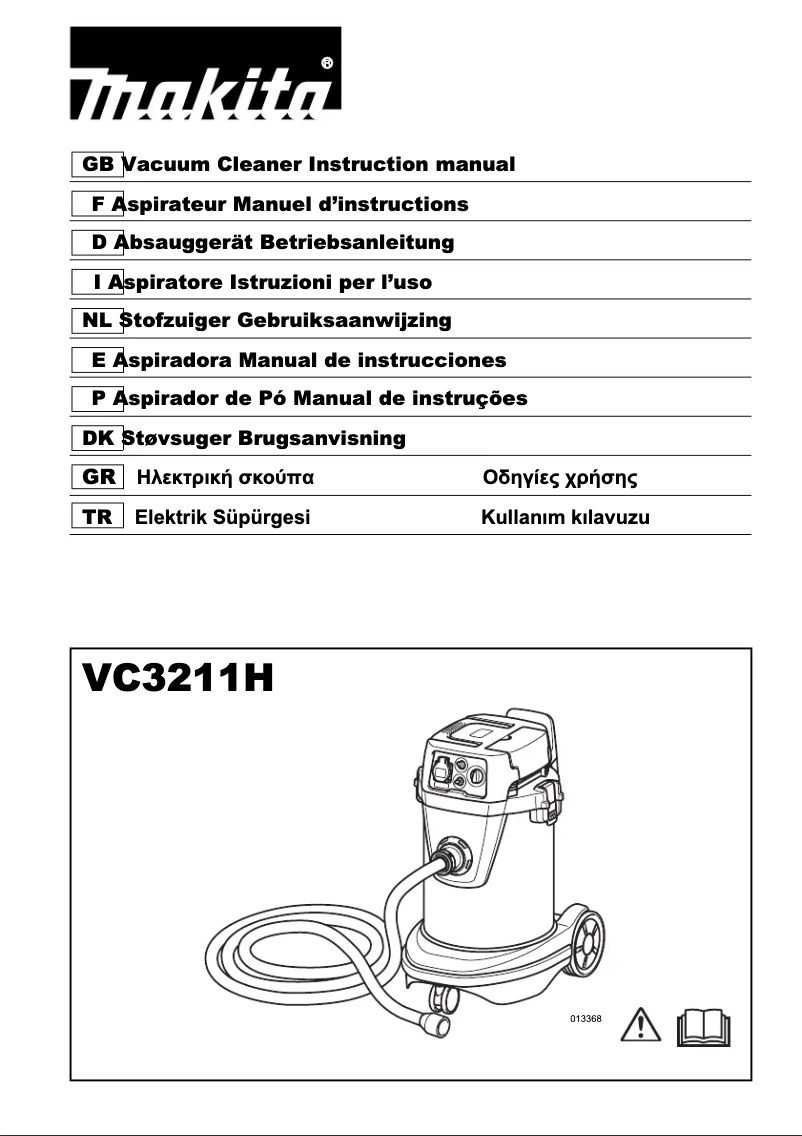 Page 1 de la notice Manuel utilisateur Makita VC3211H