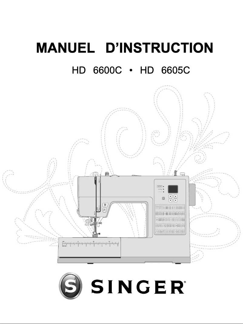 Page 1 de la notice Manuel utilisateur Singer HD 6600C