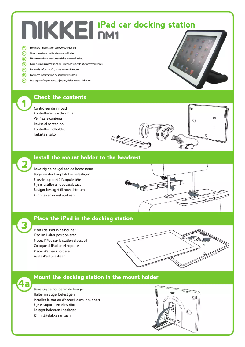 Page 1 de la notice Manuel utilisateur Nikkei NM1