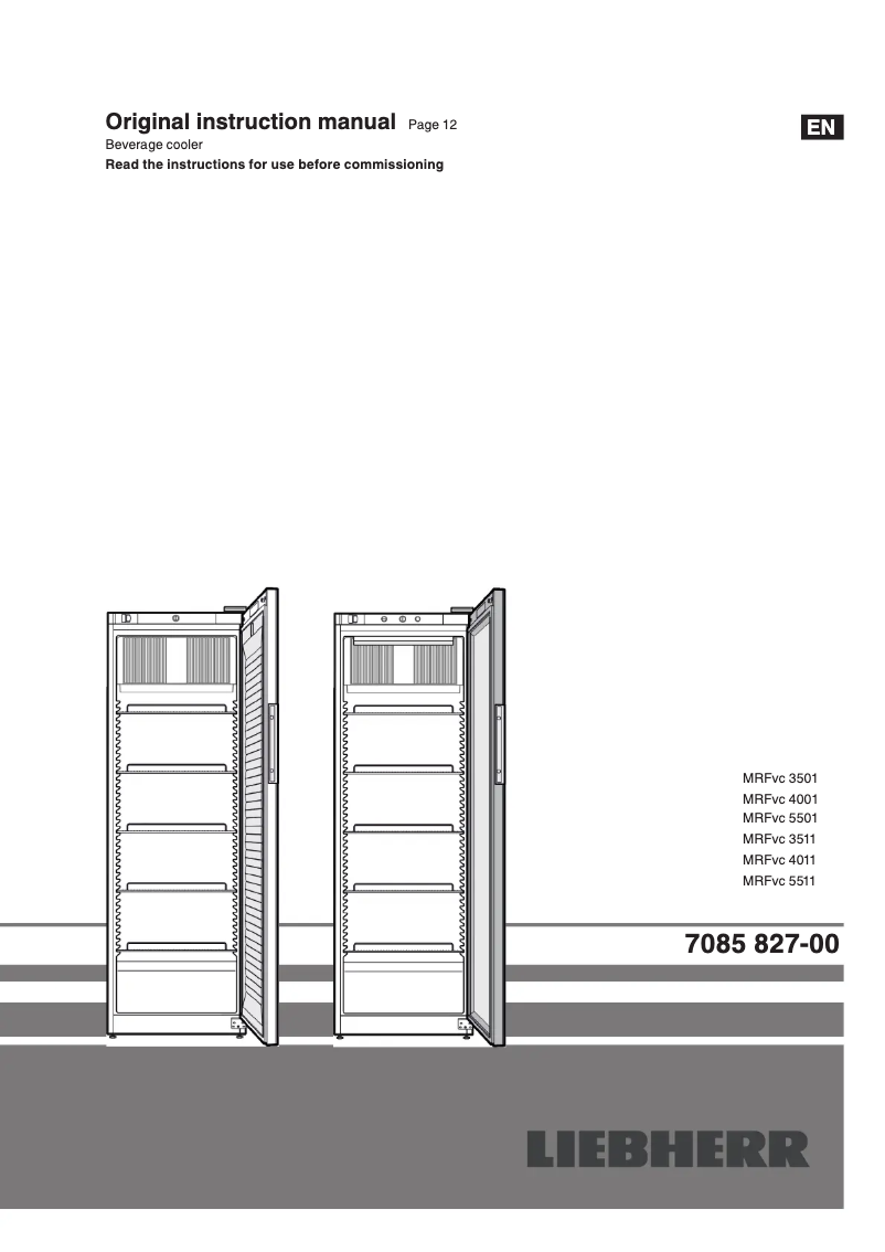 Image de la première page du manuel de l'appareil MRFvc 3511-20