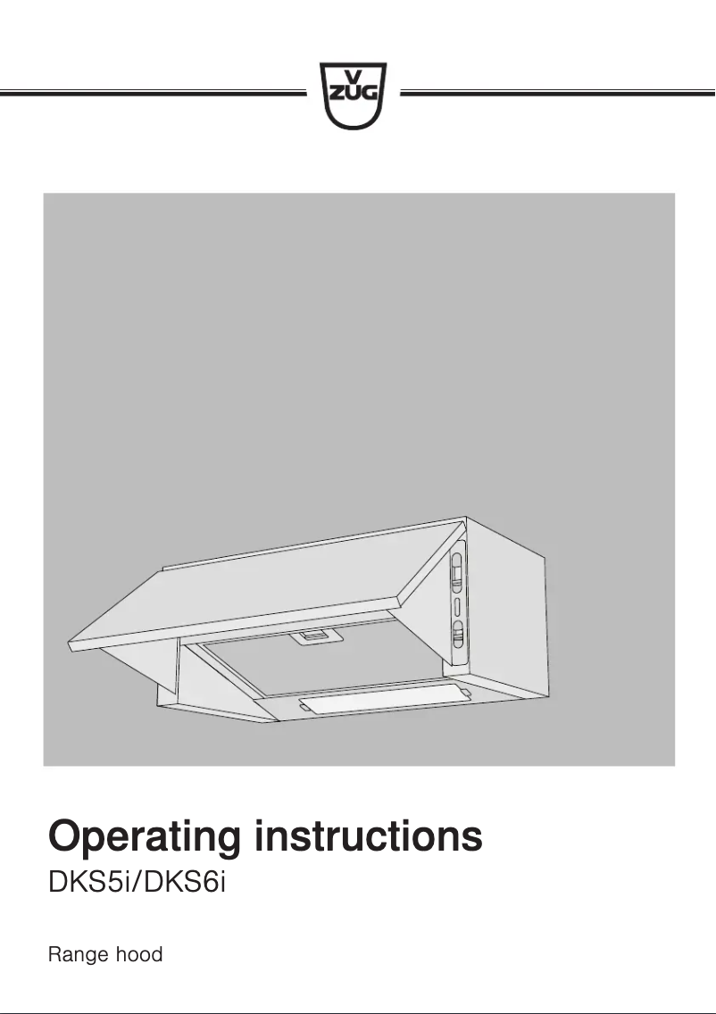 Página 1 del manual Manual de usuario V-Zug DKS6iw