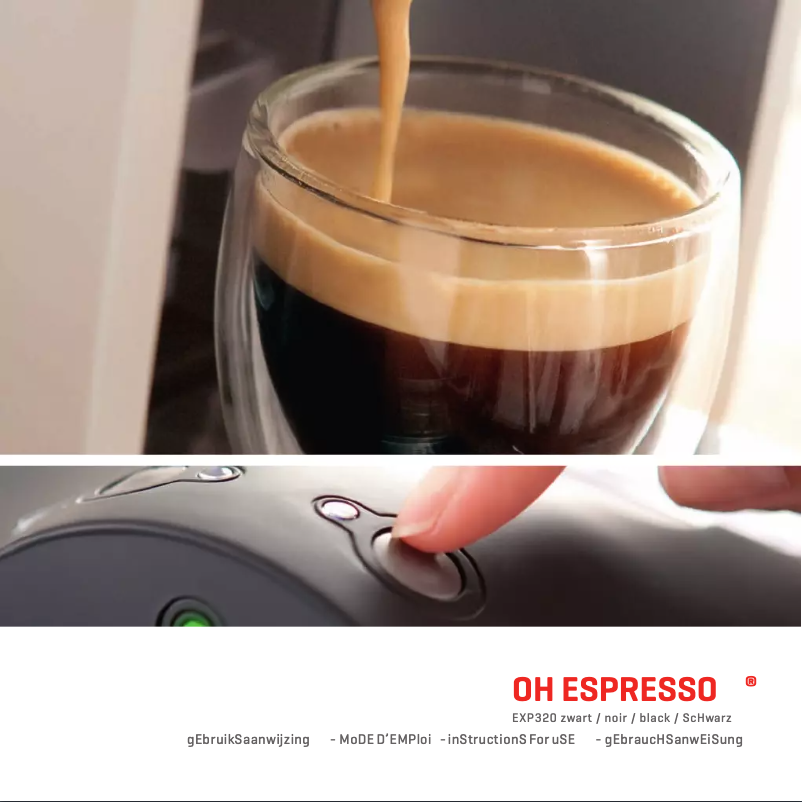 Page n°1 - Manuel utilisateur Rombouts Oh Espresso EXP320