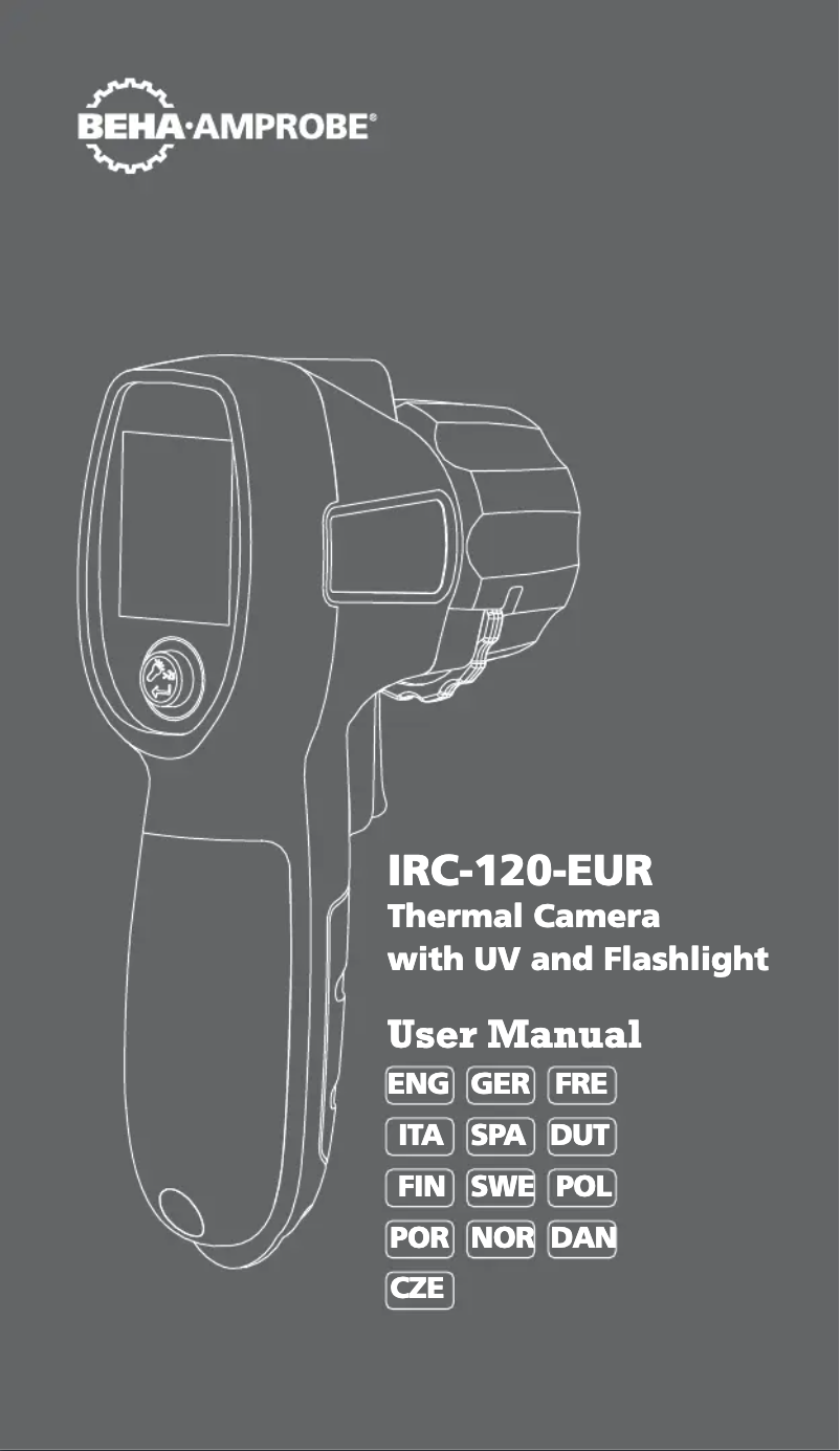 Page 1 de la notice Manuel utilisateur Beha-Amprobe IRC-120-EUR