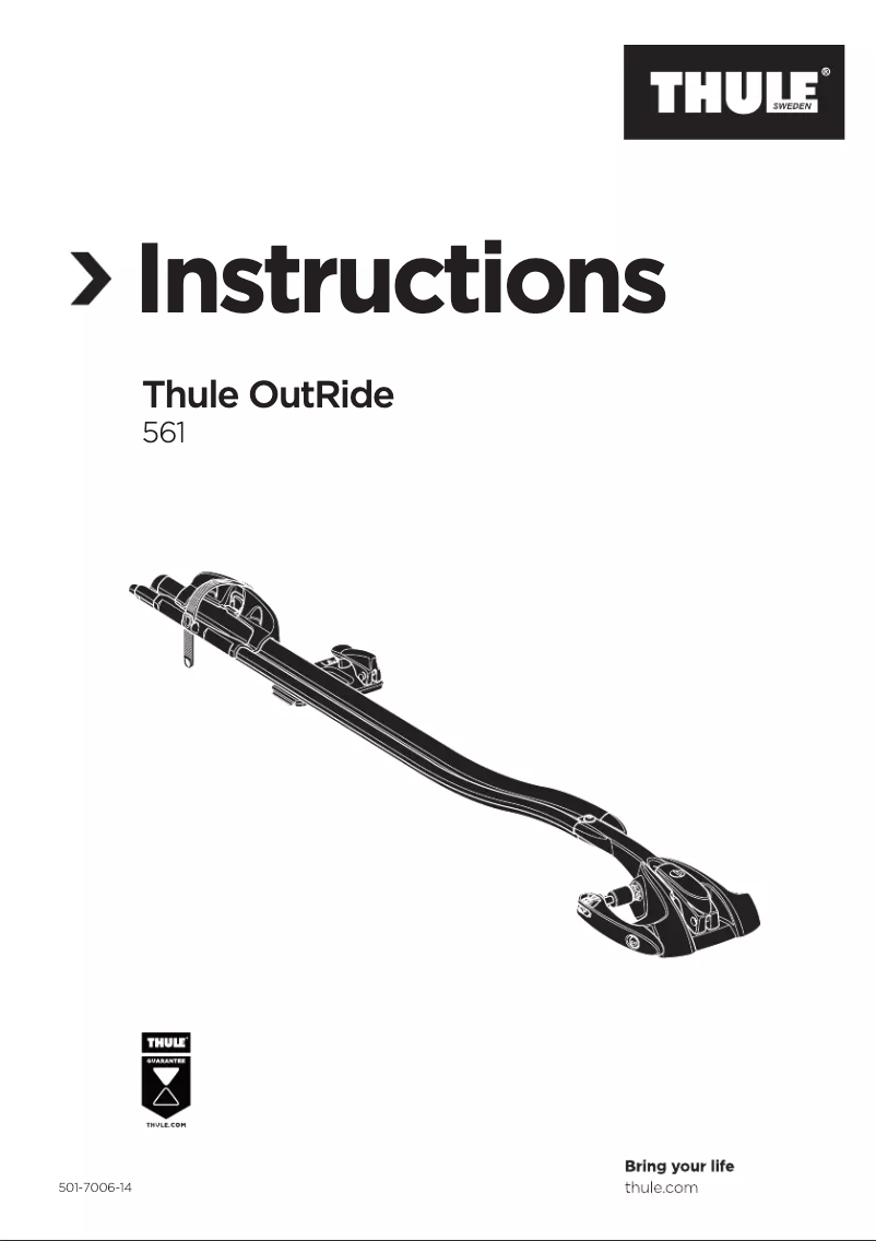 Página 1 del manual Manual de usuario Thule OutRide