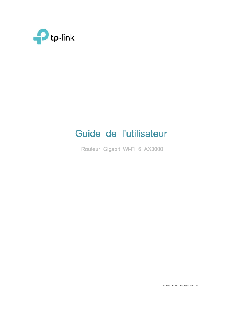 Página 1 del manual Manual de usuario TP-Link Archer AX58