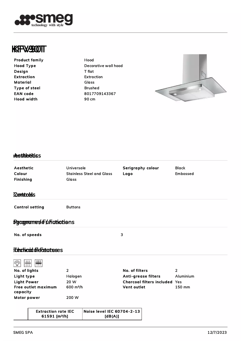 Image de la première page du manuel de l'appareil KFV90T