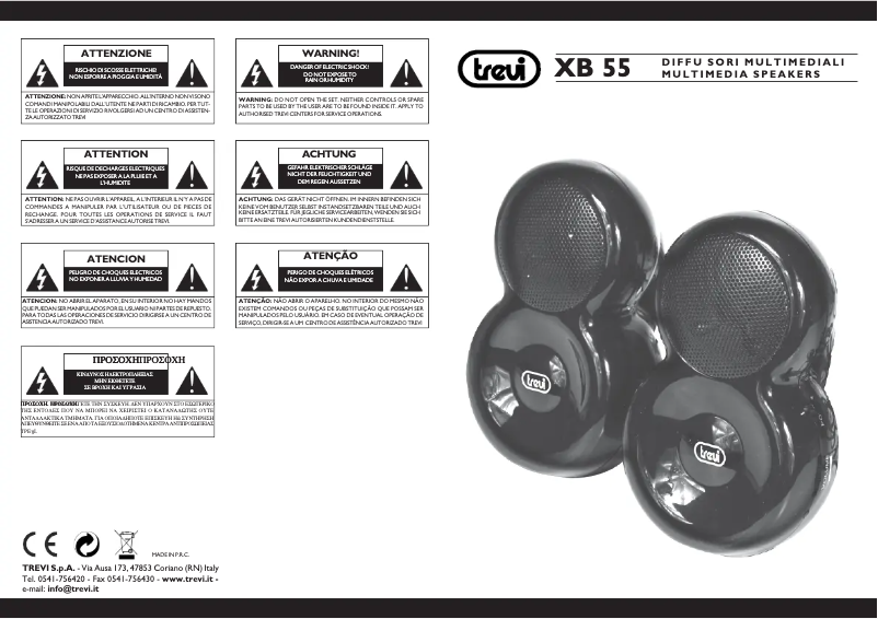 Page n°1 - Manuel utilisateur Trevi XB 55