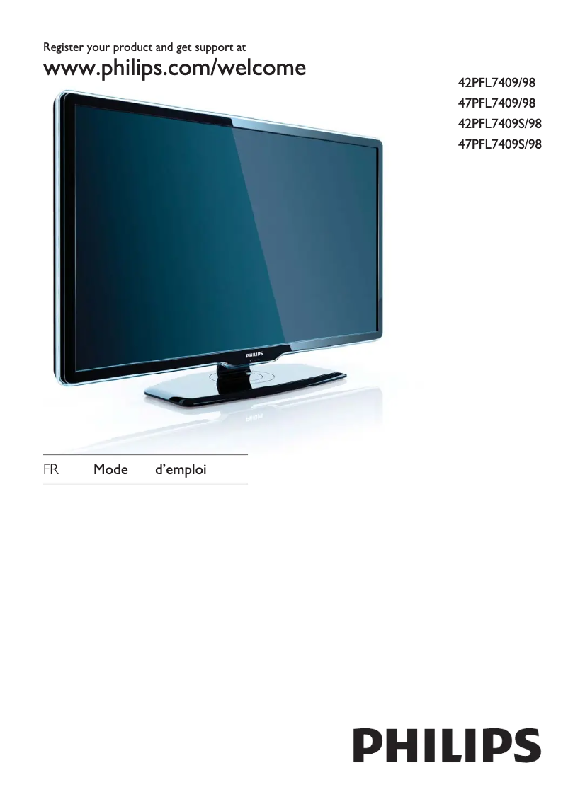 Imagen de la primera página del manual del dispositivo 42PFL7409