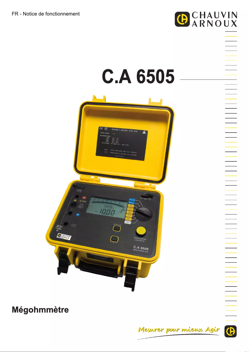 First page image of the manual for C.A 6505