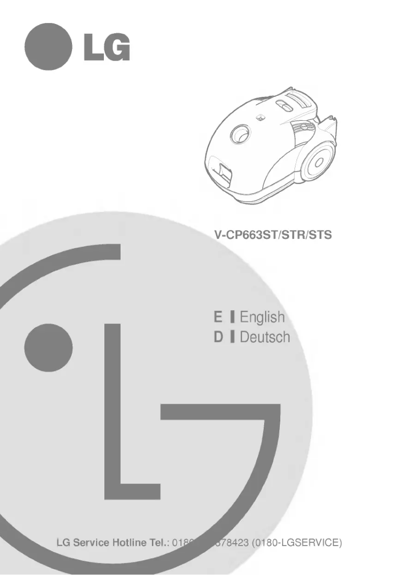 Page 1 de la notice Manuel utilisateur LG VTCP663ST
