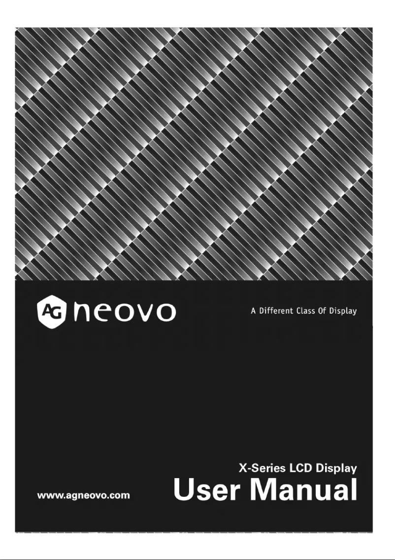 Page 1 de la notice Manuel utilisateur AG Neovo X-19