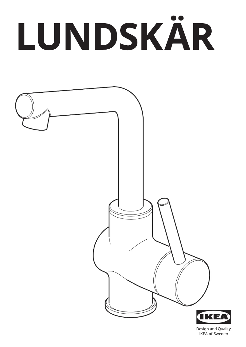 Page 1 de la notice Manuel utilisateur Ikea LUNDSKÄR 402.400.17
