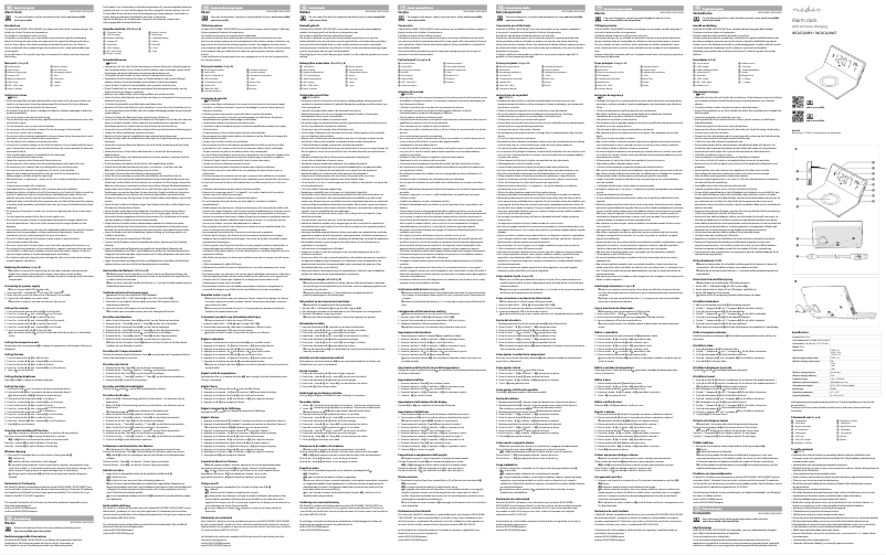 Page 1 de la notice Manuel utilisateur Nedis WCACQ20BK