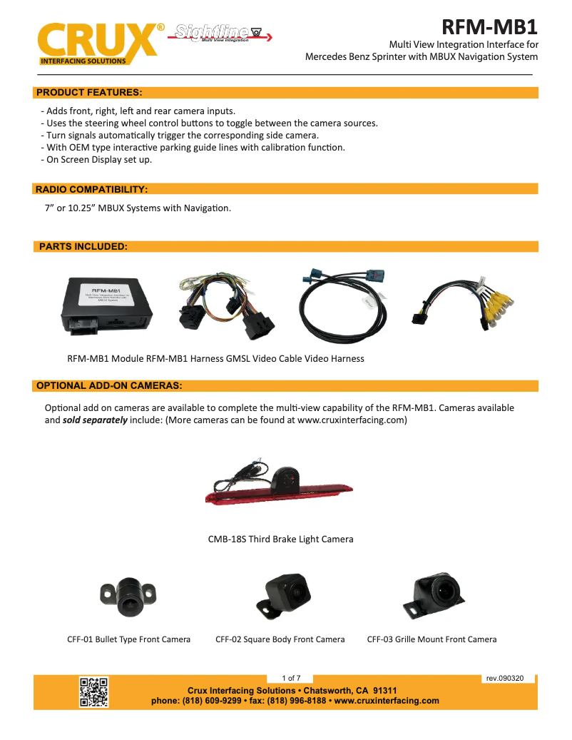 Página 1 del manual Manual de usuario CRUX RFM-MB1