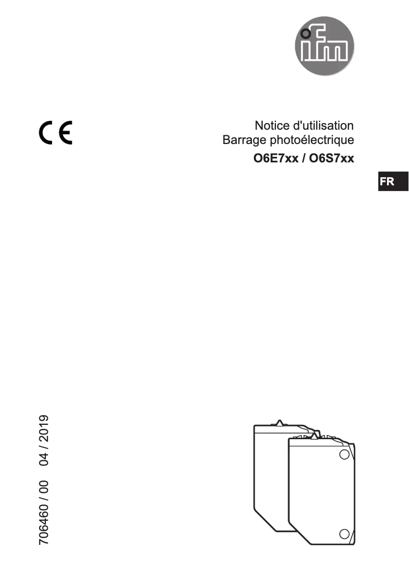 Page n°1 - Manuel utilisateur IFM O6E705