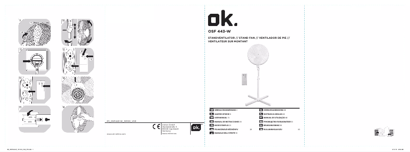 Page 1 de la notice Manuel utilisateur OK OSF 443-W