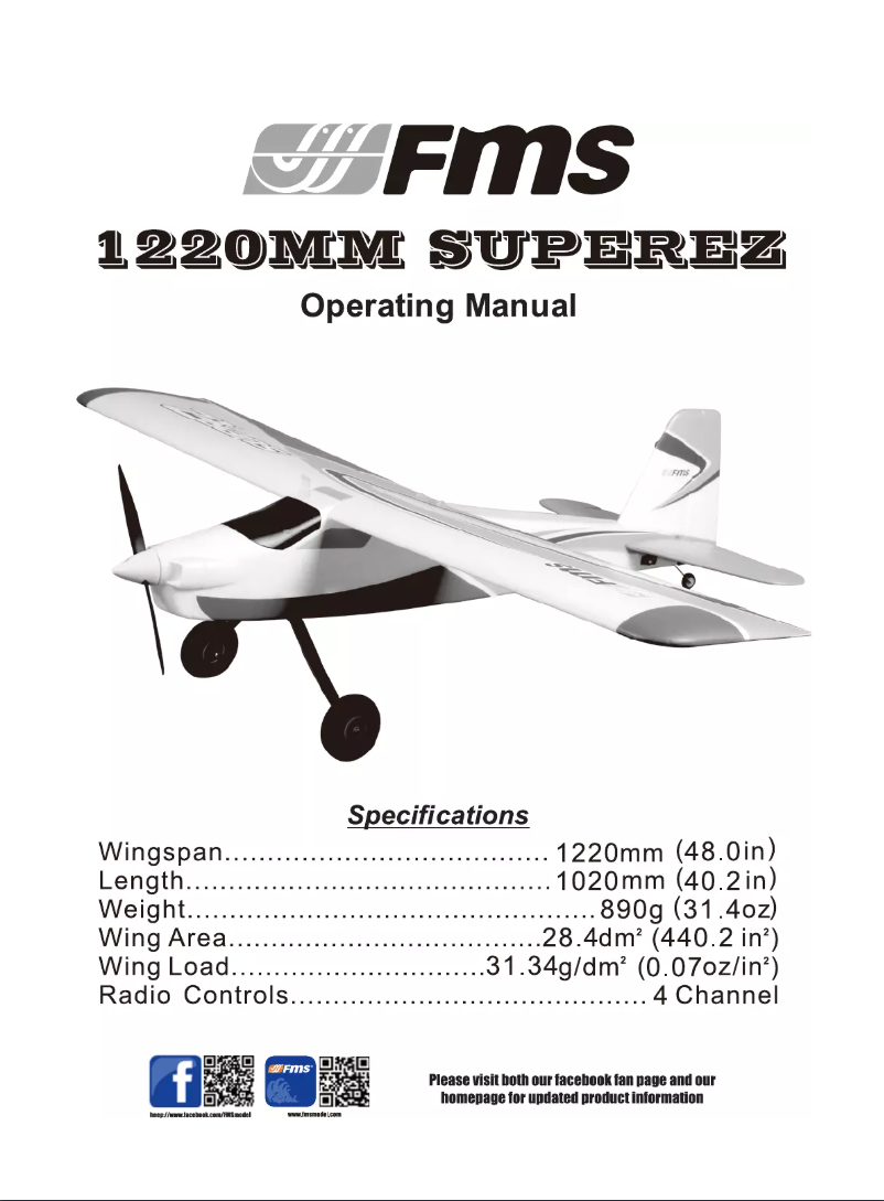 Page n°1 - Manuel utilisateur FMS Super EZ V1