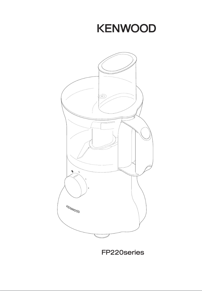 Page n°1 - Manuel utilisateur Kenwood FP225