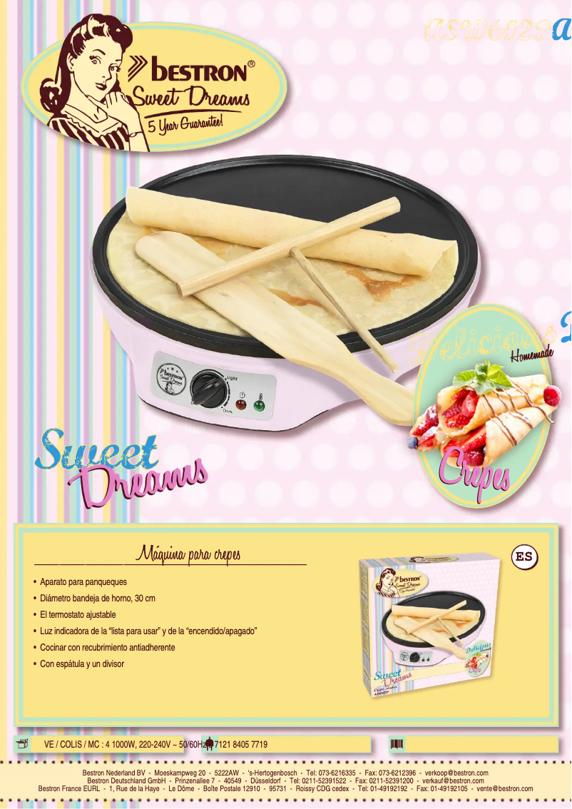 Page n°1 - Brochure Bestron Sweet Dreams ASW602P