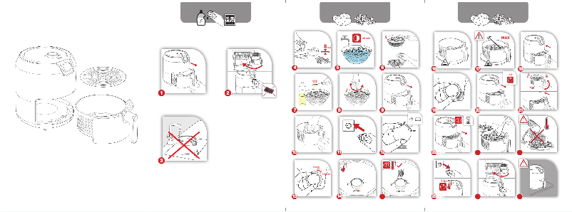 Image de la première page du manuel de l'appareil Easy Fry Classic EY201D