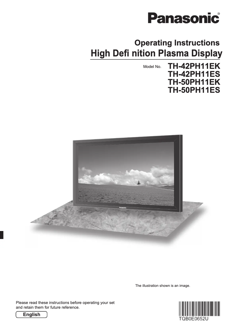 Imagen de la primera página del manual del dispositivo TH-50PH11ES