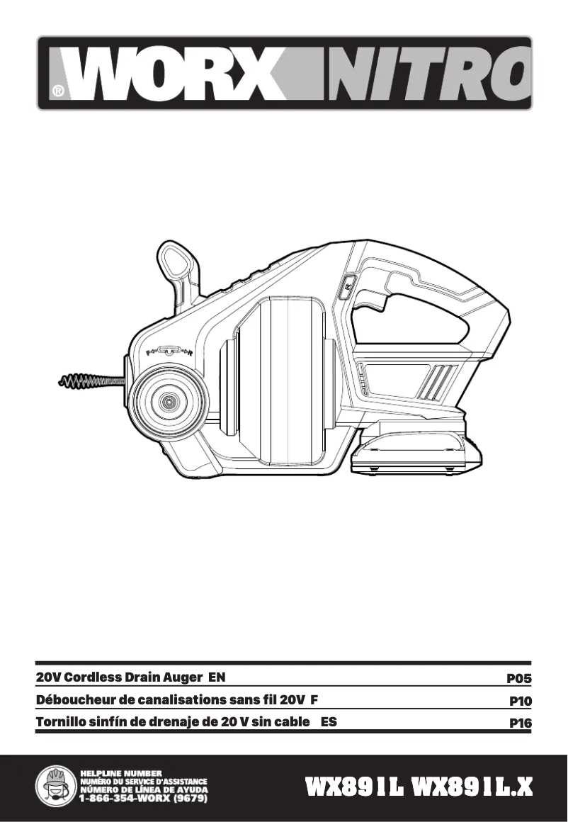 Page n°1 - Manuel utilisateur Worx WX891L.9