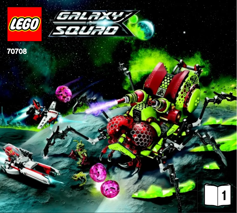 Page 1 de la notice Manuel utilisateur Lego Galaxy Squad 70708