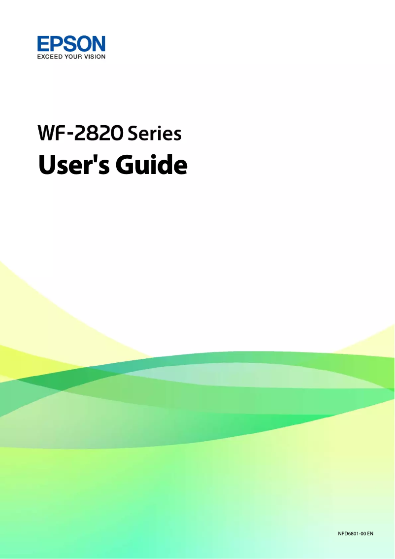 Page n°1 - Manuel utilisateur Epson WorkForce WF-2820