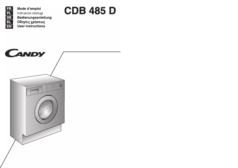 Image de la première page du manuel de l'appareil CDB 485D-37S
