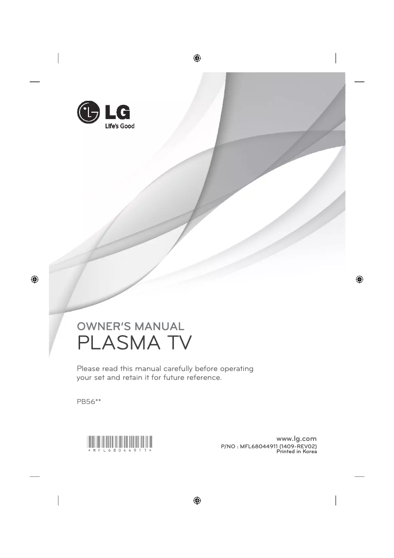 Página 1 del manual Manual de usuario LG 50PB5600