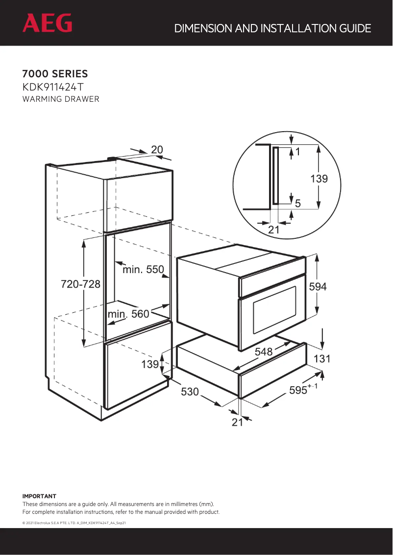 Image de la première page du manuel de l'appareil KDK911424T