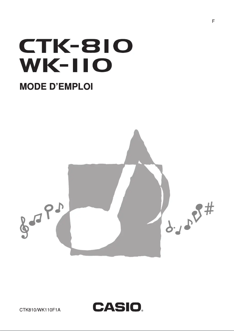 Page 1 de la notice Manuel utilisateur Casio CTK-810