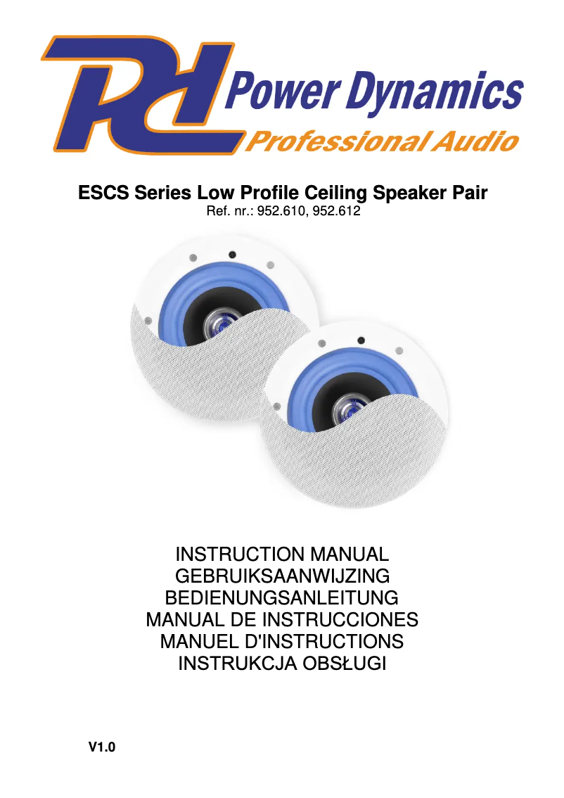 Imagen de la primera página del manual del dispositivo ESCS6