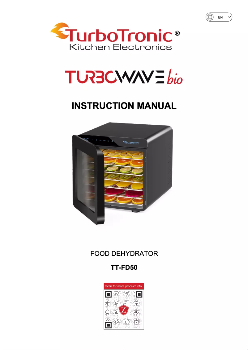 Page n°1 - Manuel utilisateur TurboTronic TT-FD50
