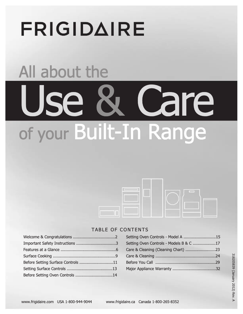 Page 1 de la notice Manuel utilisateur Frigidaire FFED3015LB