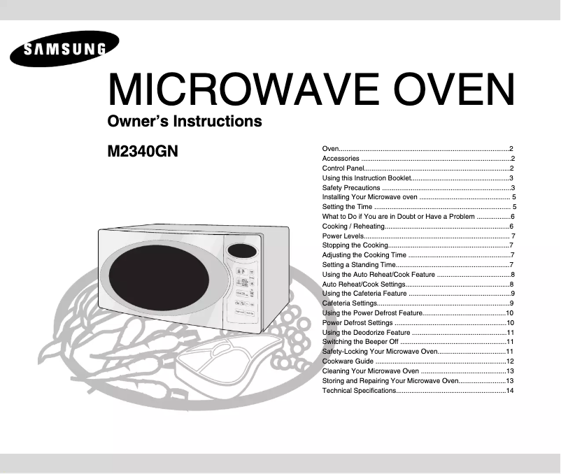 Page 1 de la notice Manuel utilisateur Samsung M2340GN