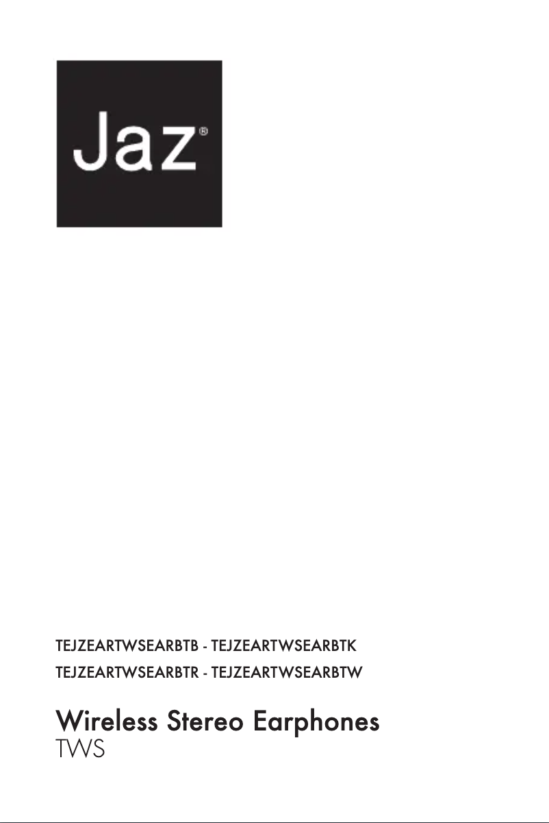 Page n°1 - Manuel utilisateur JAZ Audio TWS