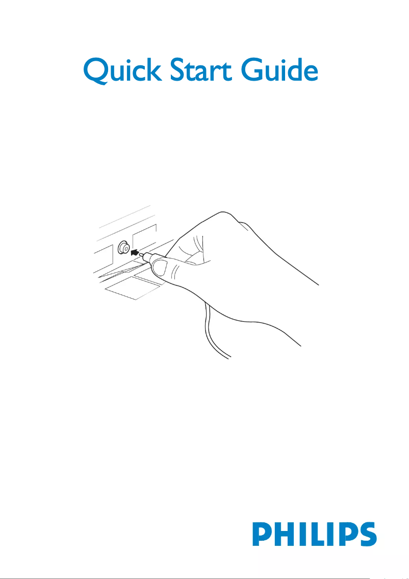 Page 1 de la notice Guide d'installation Philips 32HF5445