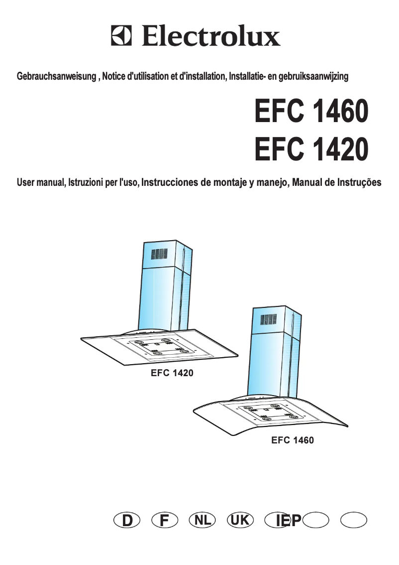 Página 1 del manual Manual de usuario Electrolux EFC1420