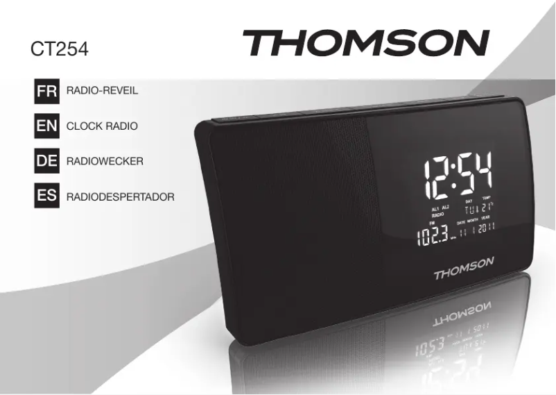 Image de la première page du manuel de l'appareil CT254