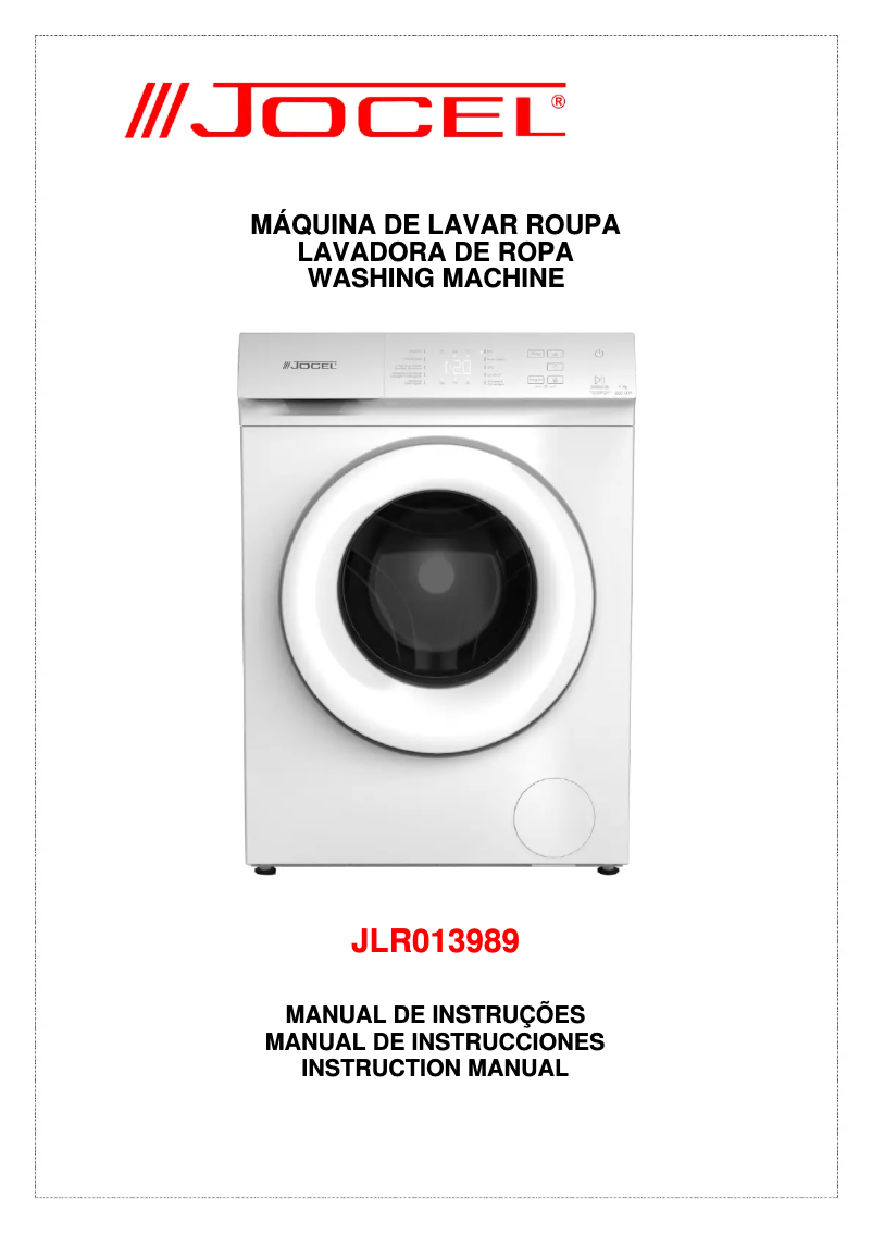Page n°1 - Manuel utilisateur Jocel JLR013989