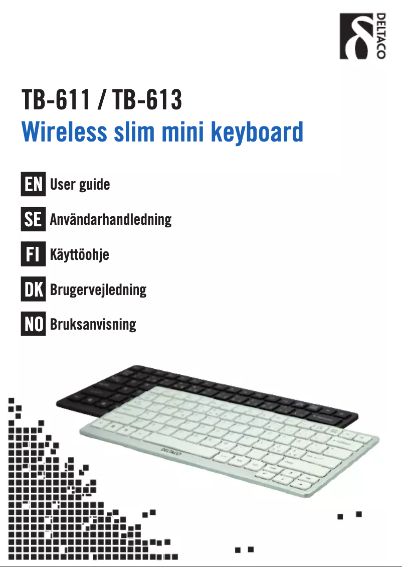 Page 1 de la notice Manuel utilisateur Deltaco TB-613