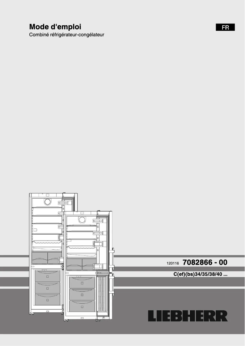 Page 1 de la notice Manuel utilisateur Liebherr C 4025 Comfort