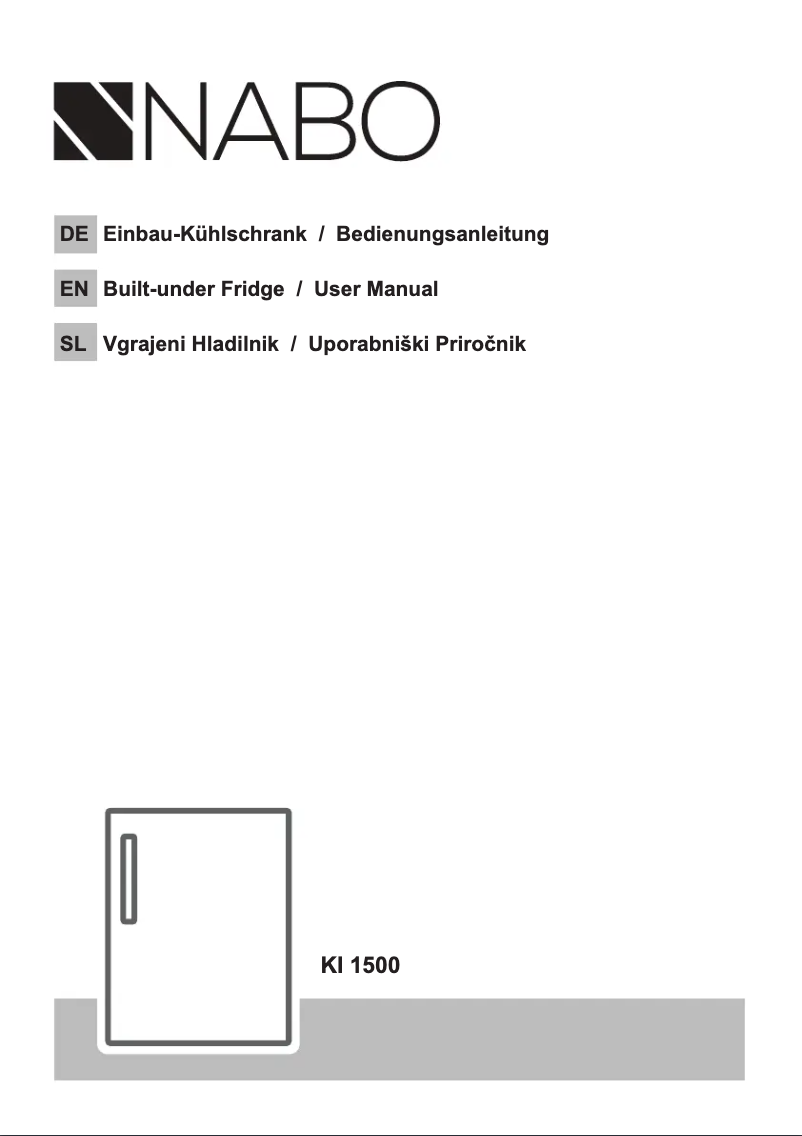 Page 1 de la notice Manuel utilisateur Nabo KI 1500