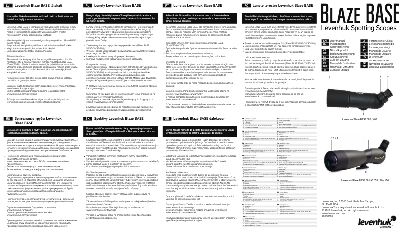 Page 1 de la notice Manuel utilisateur Levenhuk Blaze BASE 100