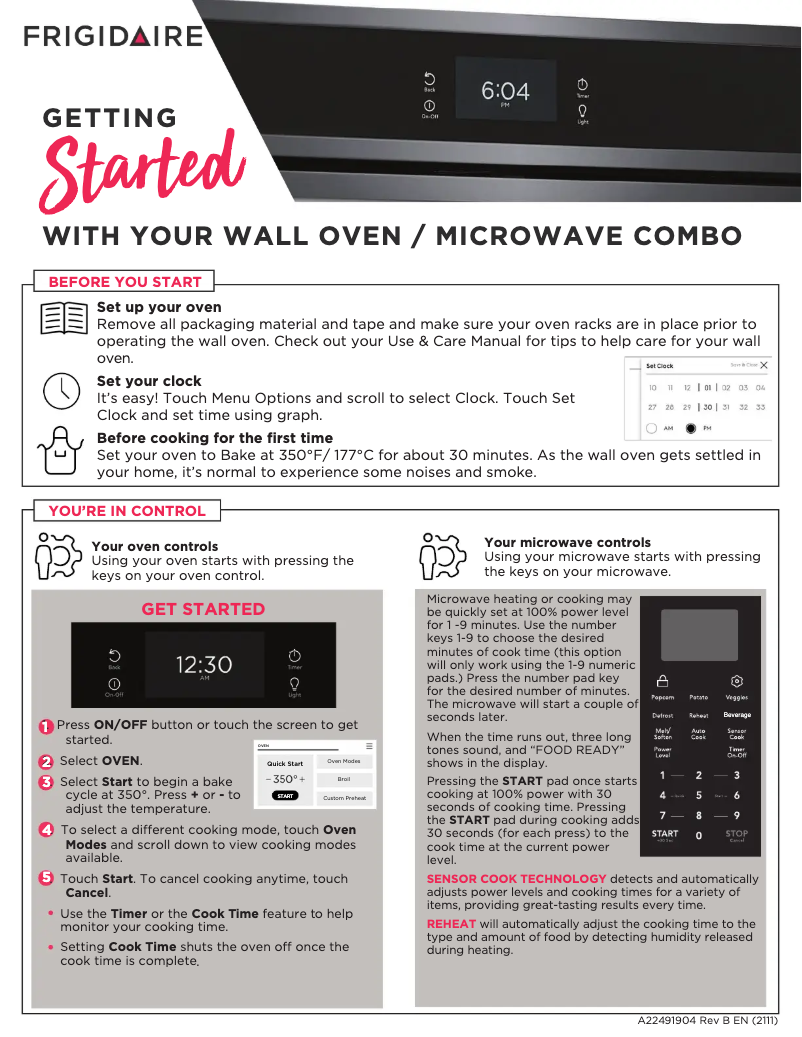 Image de la première page du manuel de l'appareil FCWM2727AB